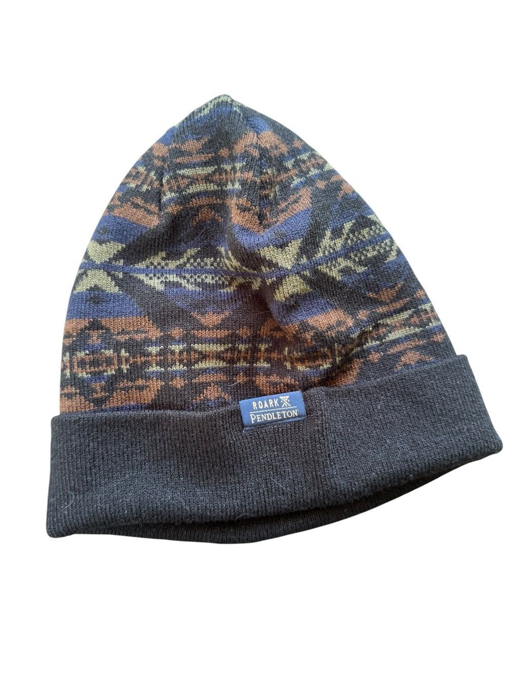 Roark x Pendleton Beanie Hat Pattern Geometric Aztec Southwestern